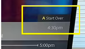Press A to Start Over