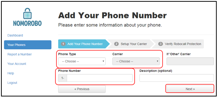 How to add your phone number to Nomorobo