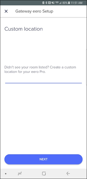 Adding a custom location to your eero