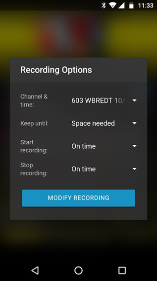Recording in Blue Ridge Go app