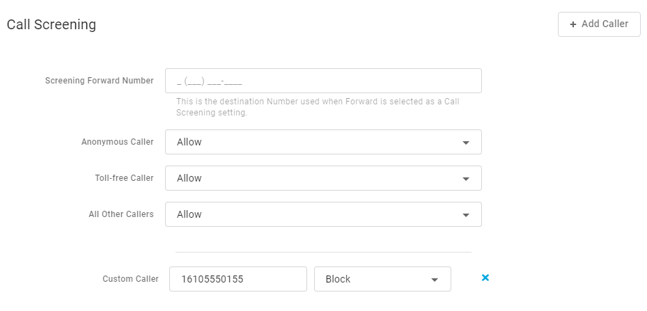 How to block a phone number in Blue Ridge Account