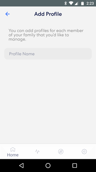 eero app Add Profile