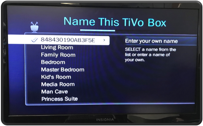 Guided Setup Name This TiVo Box