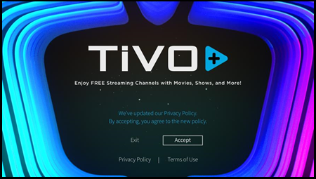 TiVo+ Accept Privacy Policy