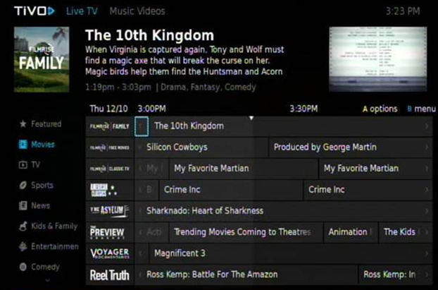 TiVo+ program info