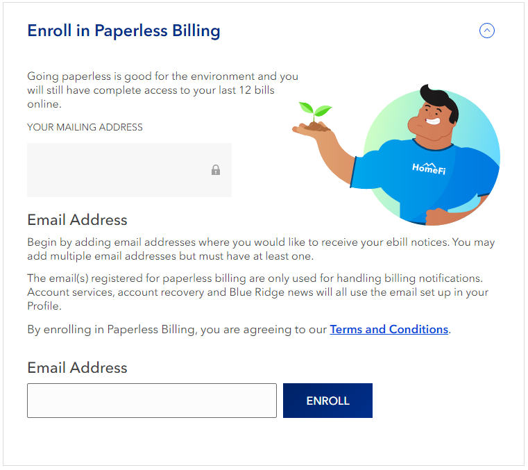 Paperless Billing Blue Ridge